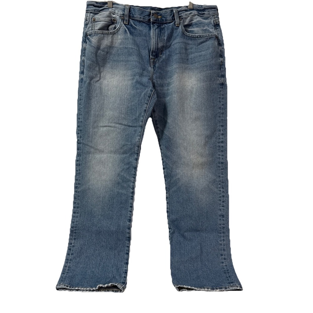 American Eagle Mens Straight Jeans Faded Blue Denim‎ Size 36x32 Used